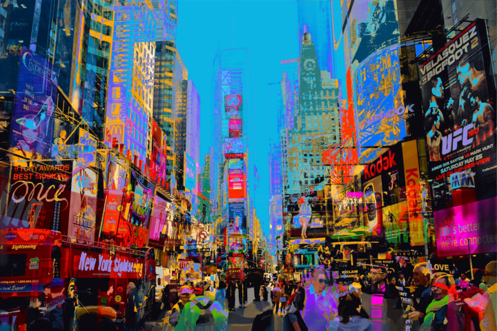 New York 10 - Série "Variations autour de New York" 数字艺术