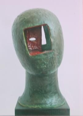 Sculptuur getiteld "retrato" door Boyan Penchev, Origineel Kunstwerk, Keramiek