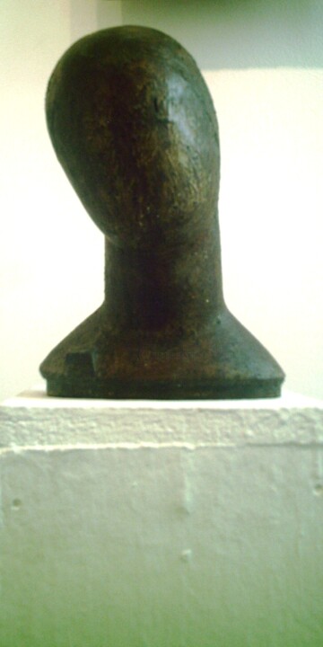 Sculptuur getiteld "retrato" door Boyan Penchev, Origineel Kunstwerk, Gietwerk
