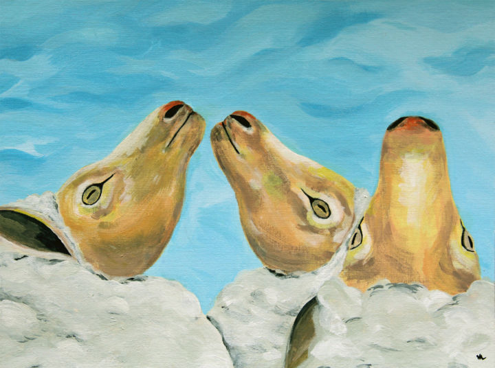 Painting titled "Prayer" by Mandy Leung, Original Artwork, Oil