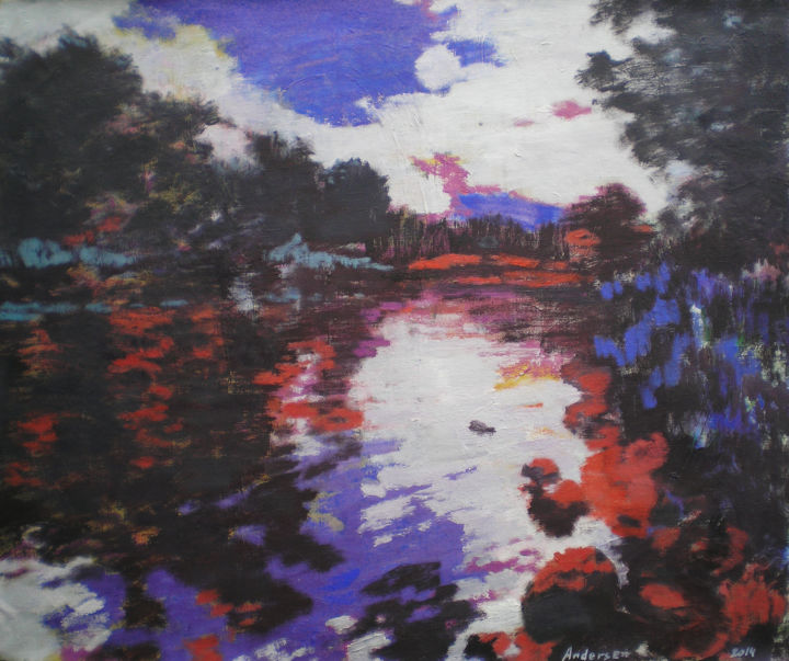 Painting titled "without-the-sun" by Robert Andersen, Original Artwork, Oil