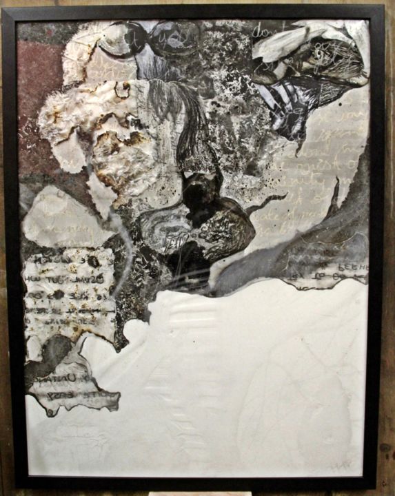 Painting titled "scratched-ash.jpg" by Amna Kazmi Kazmi, Original Artwork
