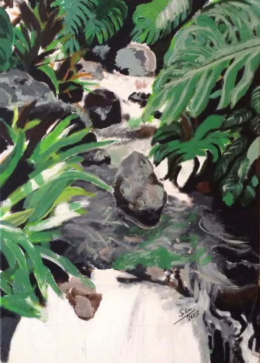 Painting titled "Dehaies grand format" by Patrice Solvar, Original Artwork