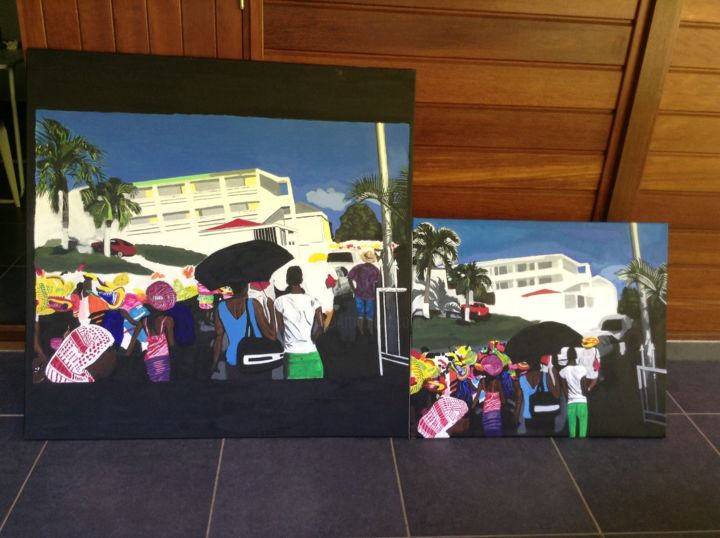 Painting titled "Carnaval des Enfant…" by Patrice Solvar, Original Artwork