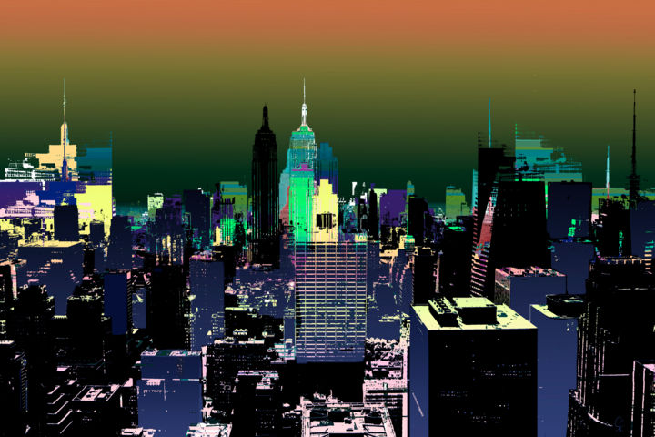 New York 14 - Série "Variations autour de New York" 数字艺术