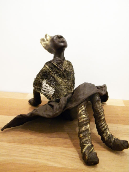 Sculptuur getiteld "Alida" door Cerise, Origineel Kunstwerk, Terra cotta