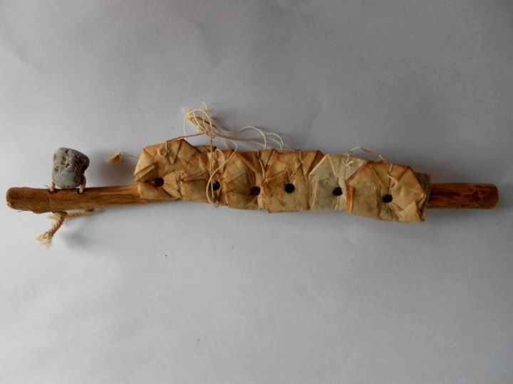 "Gardien du secret 5…" başlıklı Heykel Valérie Thévenot tarafından, Orijinal sanat, Mixed Media