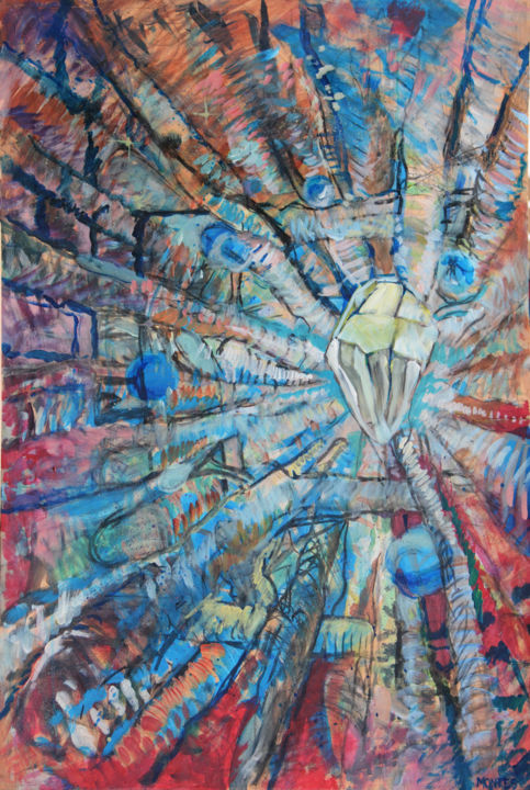 Cristal cave 绘画, 39.4x27.6 in