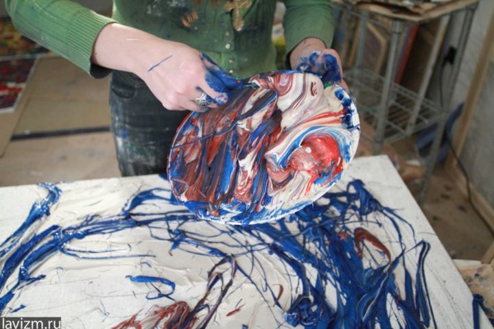 Fotografie getiteld "Палитра художника" door Ekaterina Lebedeva (Ekaterina Lebedeva Hudoznik), Origineel Kunstwerk, Anders