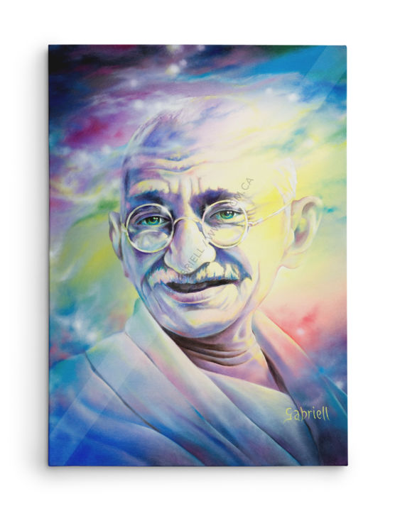 GANDHI 绘画, 30x24 in