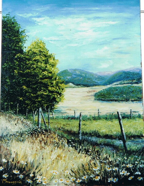 Peinture intitulée "179-vue-de-felgerol…" par Enio Maccazzola, Œuvre d'art originale, Huile