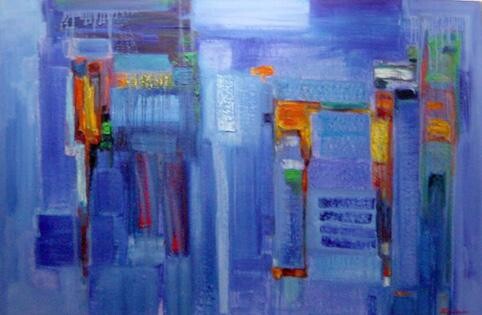 Painting titled "Array" by Vahan Khatchatrian (Zaven), Original Artwork
