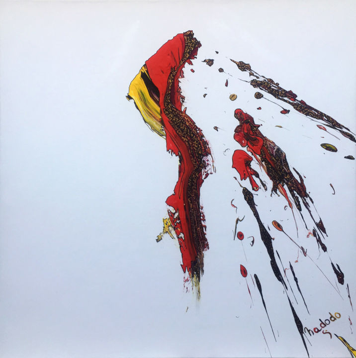 Peinture intitulée "Ghost of my destruc…" par Nadodo, Œuvre d'art originale, Acrylique