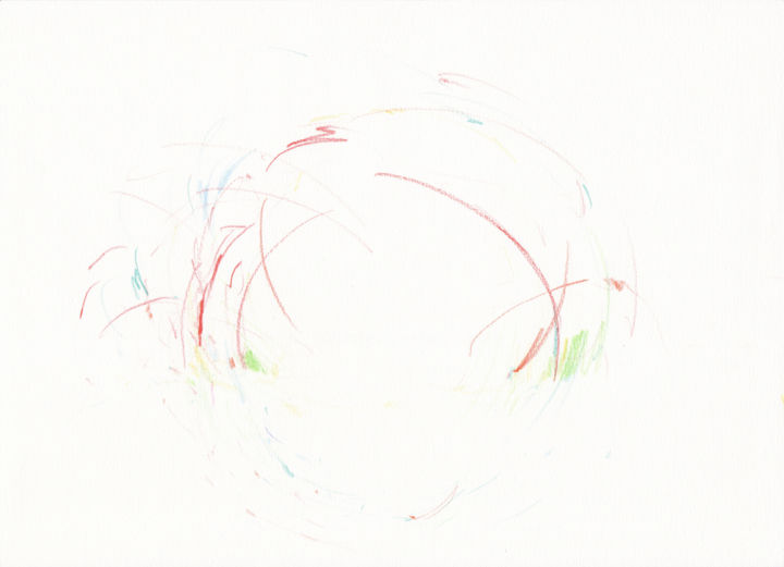 Σχέδιο με τίτλο "Abstraction_1" από Bob Clement, Αυθεντικά έργα τέχνης, Μολύβι