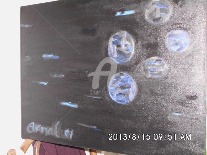 Peinture intitulée "black-is-blue.jpg" par Lm Arnal, Œuvre d'art originale