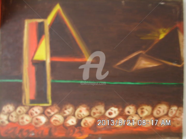 Peinture intitulée "children-of-the-pyr…" par Lm Arnal, Œuvre d'art originale