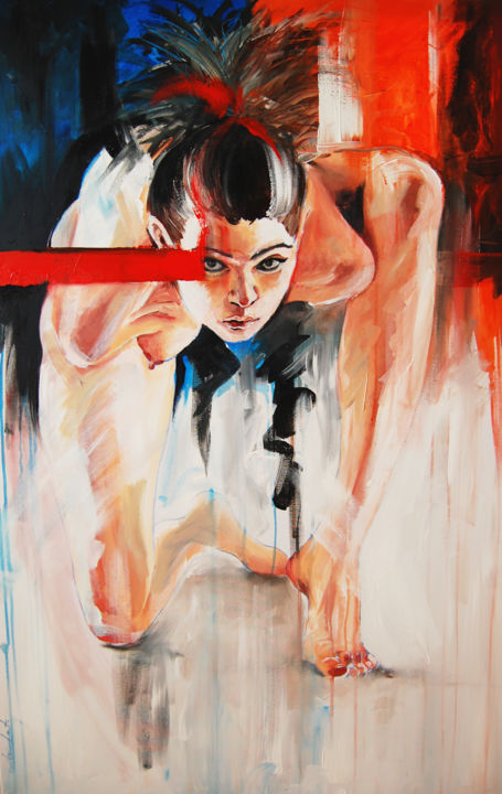 You'll not see it ! 绘画, 45.3x29.5 in