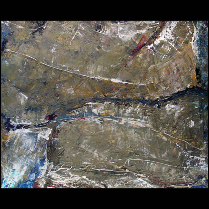 Painting titled "Pangea Sometime Ago" by Steve Beck, Original Artwork, Acrylic