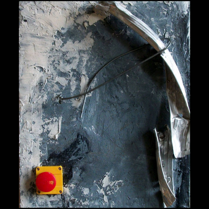 Ζωγραφική με τίτλο "Left in Lyon" από Steve Beck, Αυθεντικά έργα τέχνης, Ακρυλικό
