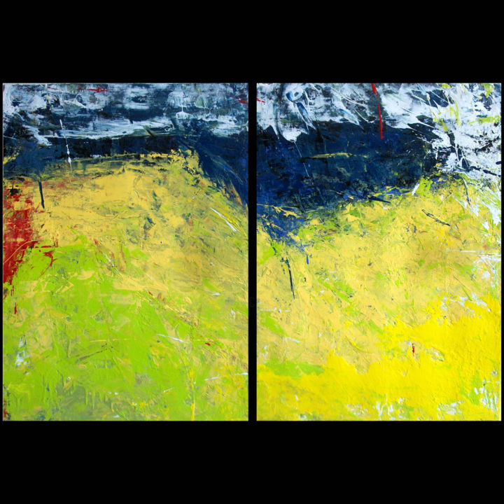 Painting titled "Crosby" by Steve Beck, Original Artwork, Acrylic
