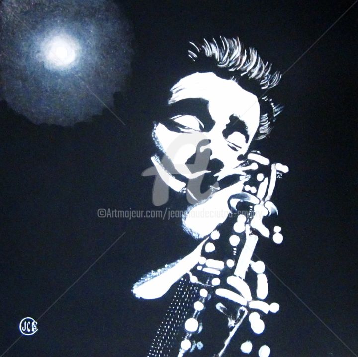 SUR UN AIR DE JAZZ 绘画, 23.6x23.6 in