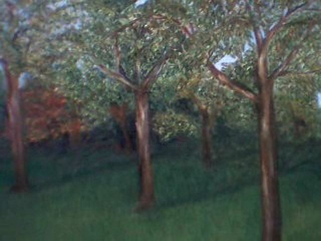 Painting titled "sad-trees.jpg" by Lucky Roma, Original Artwork