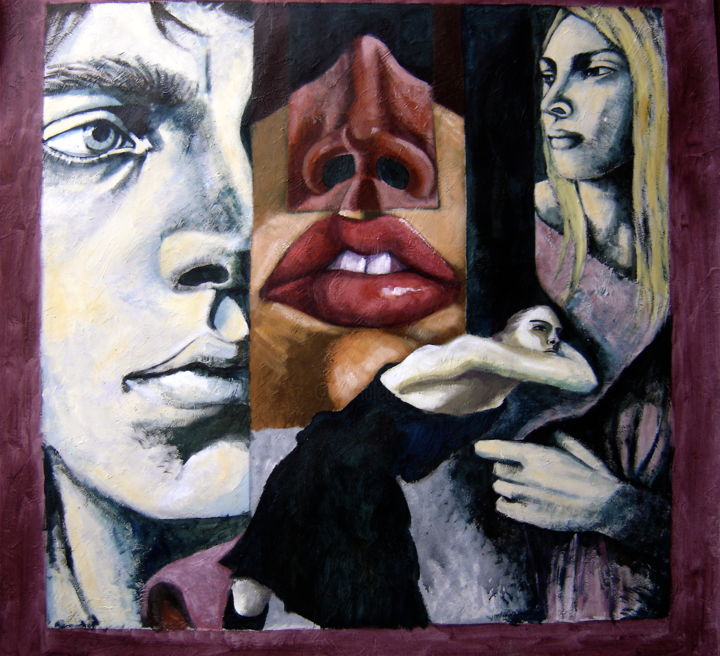 Peinture intitulée "A couper le souffle" par Hélène Py, Œuvre d'art originale, Acrylique