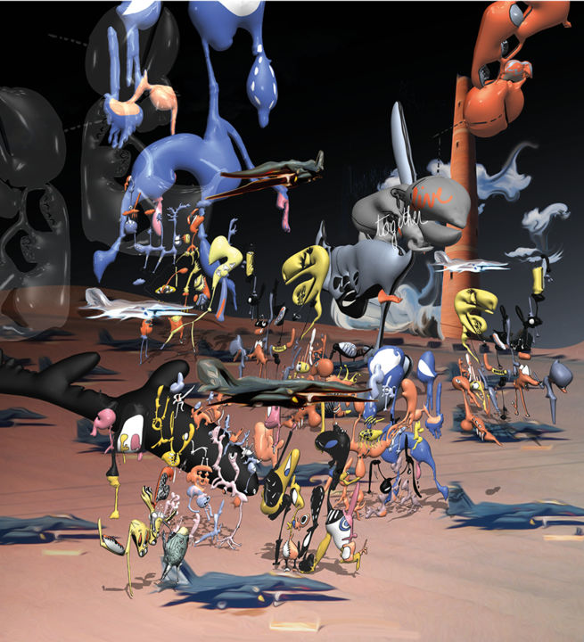 Digitale Kunst getiteld "poortf-vierkant.jpg" door Joke Neyrinck, Origineel Kunstwerk