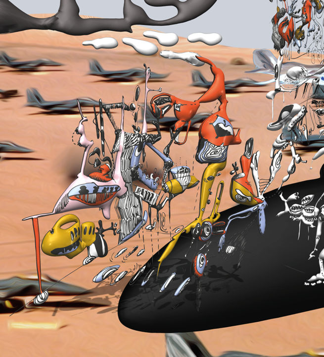 Digitale Kunst getiteld "poortf-vierkant6.jpg" door Joke Neyrinck, Origineel Kunstwerk