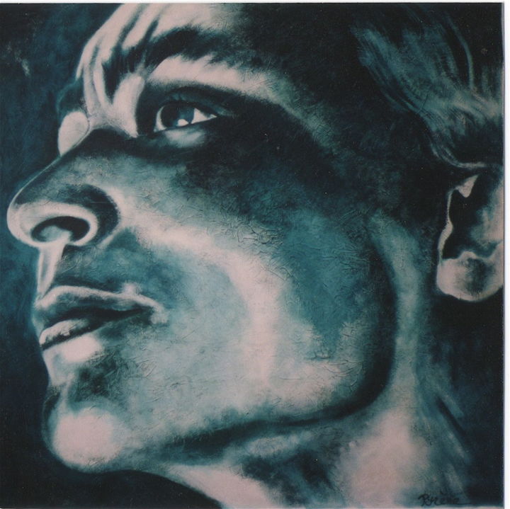 Peinture intitulée "Georgia O'Keeffe" par Hélène Py, Œuvre d'art originale, Acrylique