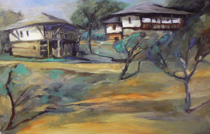 Painting titled "Bojentsi" by Georgi Veniaminov, Original Artwork, Oil