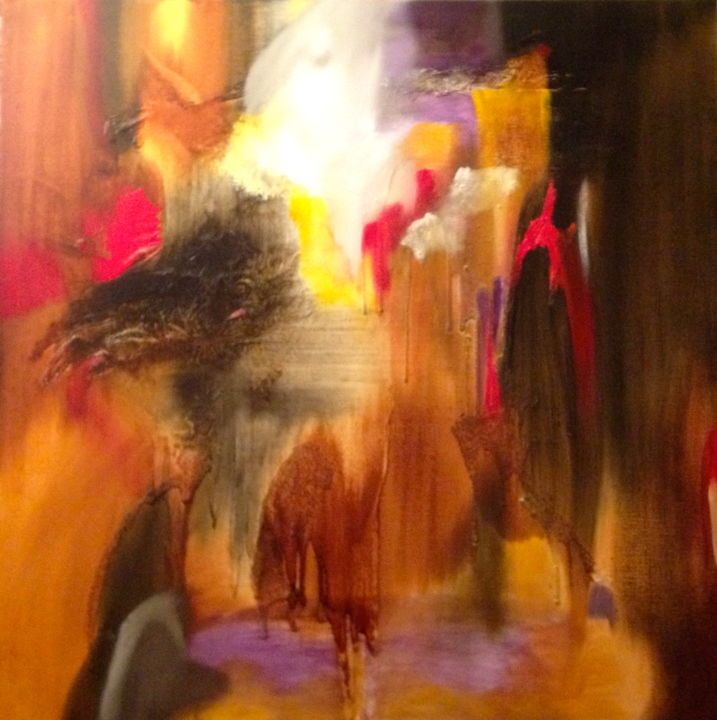 Painting titled "canicule" by M.Antoine Gris, Original Artwork