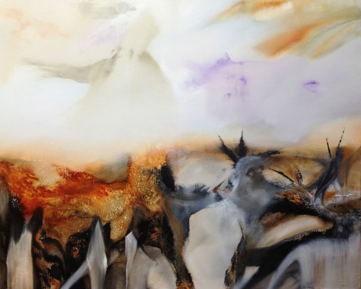 Painting titled "Opposition soft et…" by M.Antoine Gris, Original Artwork
