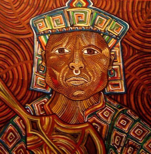 Painting titled "Mezcla de Razas" by Lily Valdés, Original Artwork