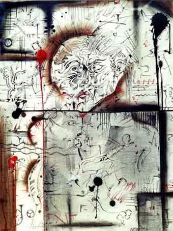 Drawing titled "Evil, Alien and Cac…" by Gogareshka, Original Artwork, Chalk