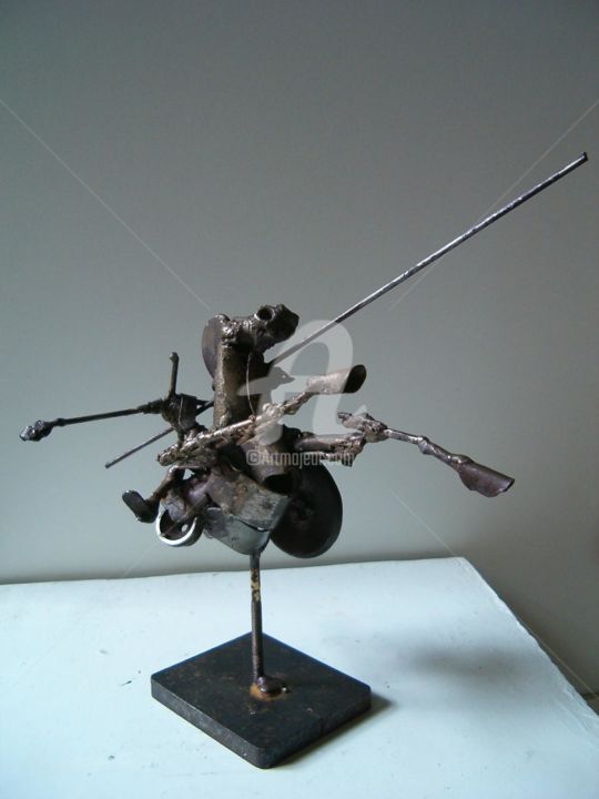 Sculpture titled "Dada.." by Michael Dumont, Original Artwork, Metals