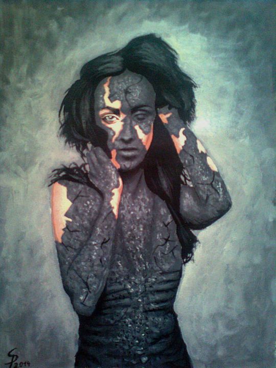 Painting titled "No name" by Sasha Petrinjac, Original Artwork