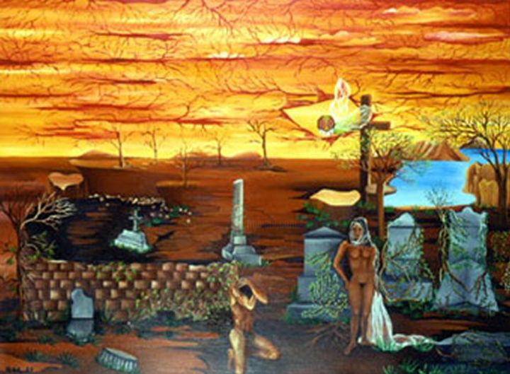 "arpie-nella-laguna-…" başlıklı Tablo Angela Pignalosa  ( Igor ) tarafından, Orijinal sanat