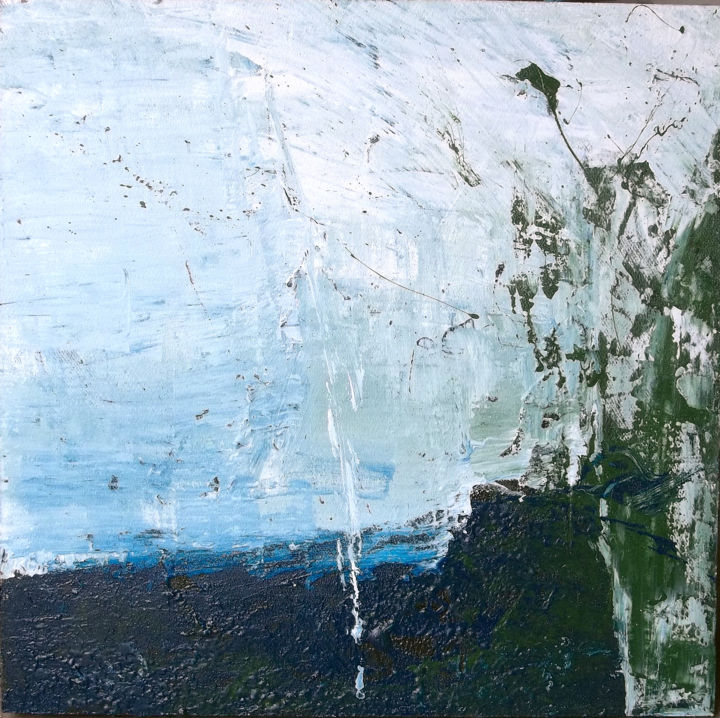 Painting titled "Descente vers le Rh…" by Steve Beck, Original Artwork