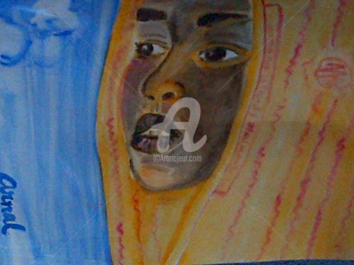 Peinture intitulée "hope4tomorrow-20140…" par Lm Arnal, Œuvre d'art originale, Aquarelle