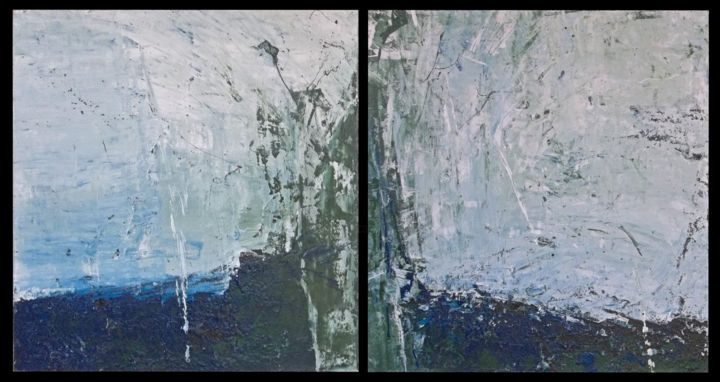 Painting titled "Descente vers le Rh…" by Steve Beck, Original Artwork