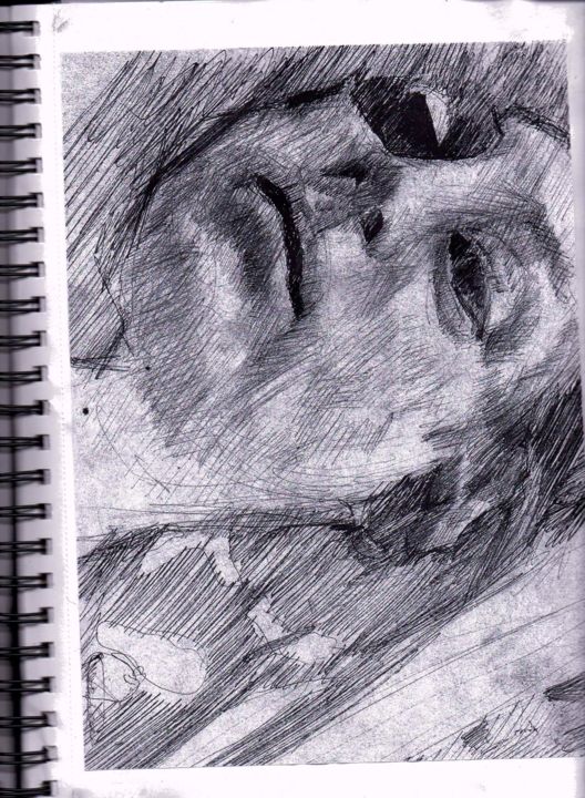 Drawing titled "scan-26.jpg" by Akash Amalean, Original Artwork