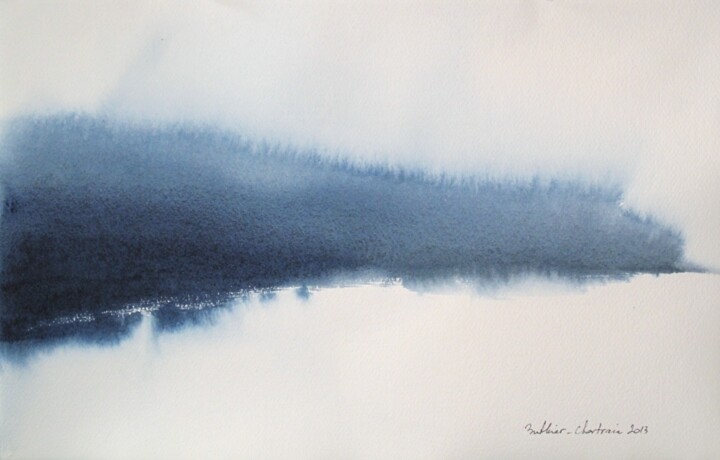 Peinture intitulée "Whithout words" par Muriel Buthier-Chartrain, Œuvre d'art originale, Aquarelle
