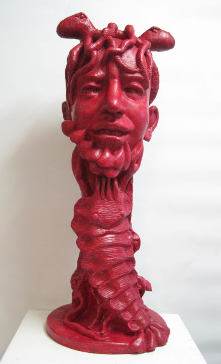 Casso pipa 雕塑, 21.3x9.8 in