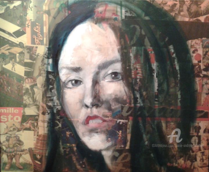 Peinture intitulée "Virginie" par Marie Andrée Hembert, Œuvre d'art originale, Huile