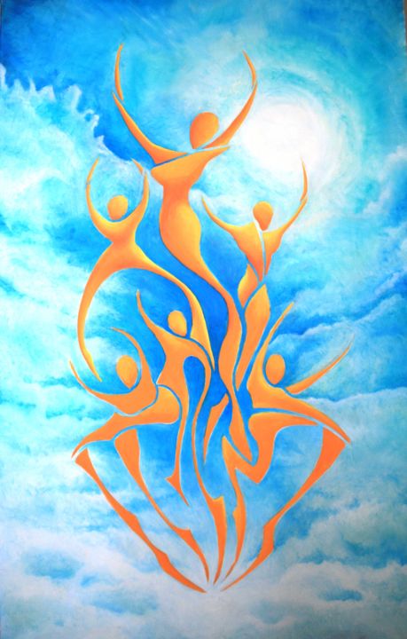 SoLaR DaNCeRS 绘画, 45.7x28.7 in