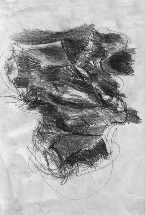 Drawing titled "TUTUŞMA 1" by Hüseyi̇N Şahi̇N, Original Artwork, Other