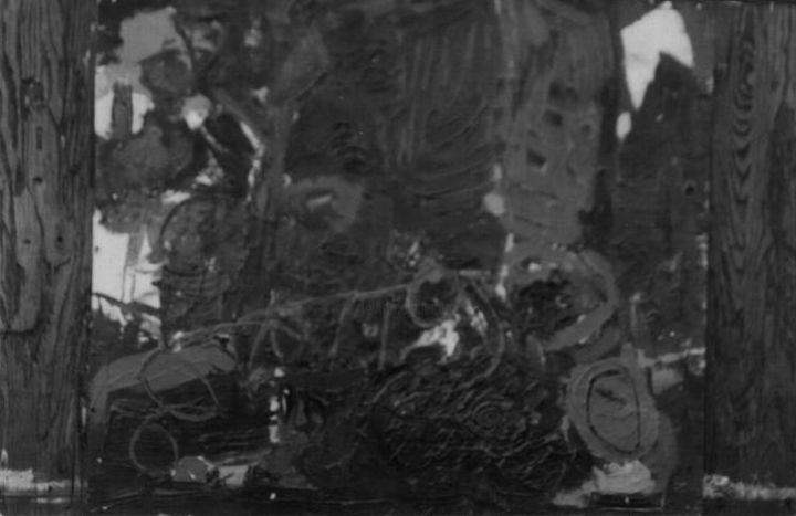 Drawing titled "siyah-beyaz" by Hüseyi̇N Şahi̇N, Original Artwork, Oil