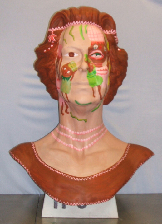 Sculpture titled "The Giants head" by Irene Nolan (Visions), Original Artwork, Casting