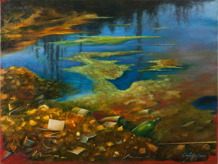 Peinture intitulée "Héritage" par William Castaño, Œuvre d'art originale, Huile